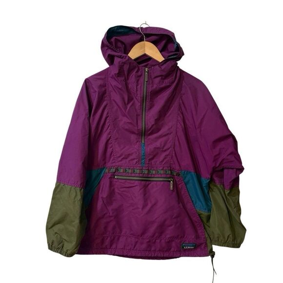 Vintage LL Bean Anorak Aztec Pattern Pullover Parka Southwestern Print Unisex XL - Picture 4 of 12